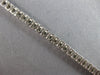 ESTATE 4.0CT DIAMOND 14KT WHITE GOLD 3D ROUND SEMI BEZEL CHANNEL TENNIS BRACELET