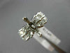 WIDE .84CT DIAMOND 14K WHITE GOLD 2 ROW MARQUISE SEMI MOUNT ENGAGEMENT RING 1540