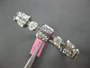 LARGE 4.44CT DIAMOND 18K WHITE GOLD MULTI SHAPE INVISIBLE SQUARE BANGLE BRACELET
