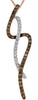 ESTATE .28CT WHITE & MOCHA DIAMOND 14KT ROSE GOLD SIGNATURE FUN FLOATING PENDANT