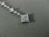 ESTATE LONG .56CT DIAMOND 18K WHITE GOLD CLASSIC JOURNEY INVISIBLE PENDANT 19808