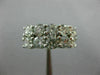 LARGE 3.15CT ROUND DIAMOND 14KT WHITE GOLD 3D BRILLIANT DOUBLE ROW WEDDING RING