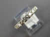.77CT DIAMOND 14KT WHITE GOLD 3D 4 PRONG SEMI ETERNITY WEDDING ANNIVERSARY RING