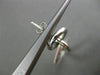 ESTATE .46CT DIAMOND 14K WHITE GOLD 3D CIRCLE & SQUARE HANGING EARRINGS F/G VSSI