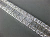 EXTRA LARGE 21.95CT DIAMOND 18KT WHITE GOLD 3D CLASSIC INFINITY TENNIS BRACELET