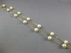 ESTATE AAA SOUTH SEA PEARL 14KT YELLOW GOLD 3D BY THE YARD NECKLACE #23899