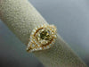 ESTATE 1.56CT WHITE & CHOCOLATE FANCY DIAMOND 14K ROSE GOLD HALO ENGAGEMENT RING