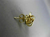 ESTATE .25CT AAA SAPPHIRE 14KT YELLOW GOLD 3D LOVE KNOT STUD EARRINGS #20858
