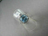 ESTATE WIDE SQUARE AAA BLUE TOPAZ & DIAMOND 4.39CTW 14KT WHITE GOLD RING