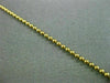ESTATE LONG 14KT YELLOW GOLD BEAD BY THE YARD ITALIAN DIAMOND CUT NECKLACE 24937