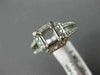 ESTATE WIDE .50CT DIAMOND 14K WHITE GOLD SQUARE SEMI MOUNT ENGAGEMENT RING #1275