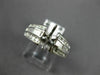 ANTIQUE .90CT DIAMOND 14KT WHITE GOLD FILIGREE SEMI MOUNT ENGAGEMENT RING #9872