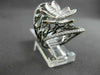 ANTIQUE MASSIVE 1.69CT DIAMOND 18KT BLACK & WHITE GOLD 3D FLORAL ETOILE RING