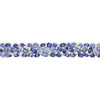 77.83CT DIAMOND & AAA MULTI COLOR SAPPHIRE 18KT WHITE GOLD CUFF BANGLE BRACELET