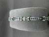 ESTATE 1.71CT DIAMOND 14KT WHITE GOLD CHANNEL LINK TENNIS BRACELET G VS #1474