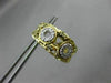 ESTATE .15CT DIAMOND 14KT TWO TONE GOLD CIRCLE OF LIFE FILIGREE CLIP ON EARRINGS