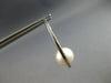 ESTATE LARGE AAA SOUTH SEA PEARL 14KT WHITE GOLD OVAL HOOP FUN HANGING EARRINGS