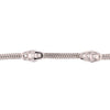 .44CT DIAMOND 18KT WHITE GOLD PAST PRESENT FUTURE ETOILE FLOATING FUN BRACELET