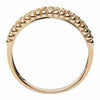 ESTATE WIDE .35CT DIAMOND 18K ROSE GOLD 3D SEMI ETERNITY BEADED ANNIVERSARY RING