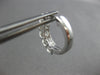 ESTATE 1.85CT DIAMOND 18KT WHITE GOLD 3D CLASSIC 5 STONE HUGGIE FUN EARRINGS