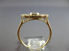 ESTATE .31CT DIAMOND 14K YELLOW GOLD 3D ROUND & BAGUETTE OPEN OVAL FUN RING