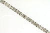 ESTATE LARGE 6.0CT DIAMOND 14KT WHITE GOLD 3D CLASSIC BAGUETTE TENNIS BRACELET,