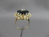 ANTIQUE VICTORIAN OLD MINE DIAMOND ONYX 14K Y GOLD FILIGREE COCKTAIL RING #20714