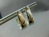 ESTATE LARGE 1.56CT DIAMOND 14KT WHITE GOLD INVISIBLE HUGGIE EARRINGS #1674