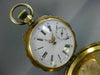 ANTIQUE VICTORIAN EXTRA LARGE 14KT YELLOW GOLD 3D FILIGREE POCKET WATCH #26635