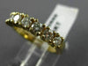 ESTATE 1.20CT DIAMOND 14KT YELLOW GOLD 7 STONE CLASSIC ANNIVERSARY RING #10669