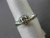 ANTIQUE .35CT OLD MINE DIAMOND PLATINUM & 14K WHITE GOLD ENGAGEMENT RING #10643