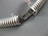 ESTATE WIDE .35CT DIAMOND 14KT WHITE GOLD 3D BY THE YARD SNAKE ITALIAN NECKLACE