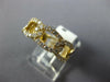 WIDE .7CT DIAMOND 18K YELLOW GOLD OVAL MULTI LINK SEMI ETERNITY ANNIVERSARY RING