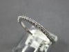 ESTATE .18CT DIAMOND 18KT WHITE GOLD 3D CLASSIC SEMI ETERNITY ANNIVERSARY RING