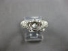 ESTATE .40CT DIAMOND 14KT WHITE GOLD 4 PRONG FILIGREE SEMI MOUNT ENGAGEMENT RING