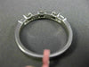 ESTATE .48CT DIAMOND 18KT WHITE GOLD 3D FLOWER ETERNITY WEDDING ANNIVERSARY RING