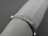 ANTIQUE .48CT DIAMOND 18K WHITE GOLD 3D FILIGREE WEDDING ANNIVERSARY RING #18635