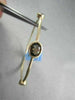ANTIQUE HAMMER LOOK 9MM 2.7CT SMOKY TOPAZ 14KT YELLOW GOLD BANGLE ONE OF A KIND