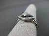 ESTATE WIDE .30CT DIAMOND 14K WHITE GOLD PAVE SQUARE FLORAL DESIGN COCKTAIL RING