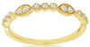 .15CT DIAMOND 14KT YELLOW GOLD 3D BEZEL FILIGREE MARQUISE SHAPE ANNIVERSARY RING