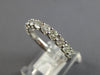 LARGE 1.16CT DIAMOND 14K WHITE GOLD ROUND SHARED PRONG SEMI ETERNITY LUCIDA RING