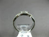 ESTATE .54CT DIAMOND 14KT WHITE GOLD 3D TWO STONE CRISS CROSS INFINITY LOVE RING