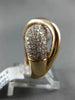 ESTATE LARGE 2.20CT DIAMOND 14KT ROSE GOLD MULTI ROW INFINITY SEMI ETERNITY RING