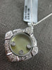 ESTATE LARGE .43CT DIAMOND & AAA ONYX 18KT WHITE GOLD FILIGREE FLOATING PENDANT