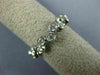 ESTATE .53CT DIAMOND 14KT WHITE GOLD ETOILE BEZEL ELEVEN STONE ANNIVERSARY RING