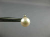 .04CT DIAMOND & AAA SOUTH SEA PEARL 14KT YELLOW GOLD 3D STUD EARRINGS #MILANO43