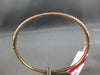 WIDE 1.73CT PINK DIAMOND 18KT ROSE GOLD CLASSIC MULTI ROW CUFF BANGLE BRACELET