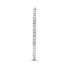 EXTRA LARGE 7CT DIAMOND 14KT WHITE GOLD CLASSIC INSIDE OUT HOOP HANGING EARRINGS