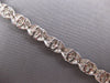 ESTATE WIDE 1.85CT DIAMOND 18KT WHITE GOLD 3D BUTTERFLY FILIGREE TENNIS BRACELET