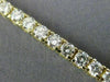 ESTATE 5.85CT ROUND DIAMOND 14KT YELLOW GOLD 3D 4 PRONG TENNIS BRACELET #16925